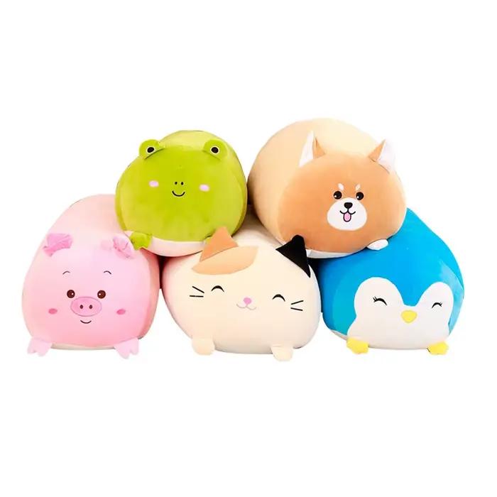 Offre Spéciale Doux Oreiller Animal 28/60cm Mignon Chat Cochon Chien Grenouille En Peluche Jouet En