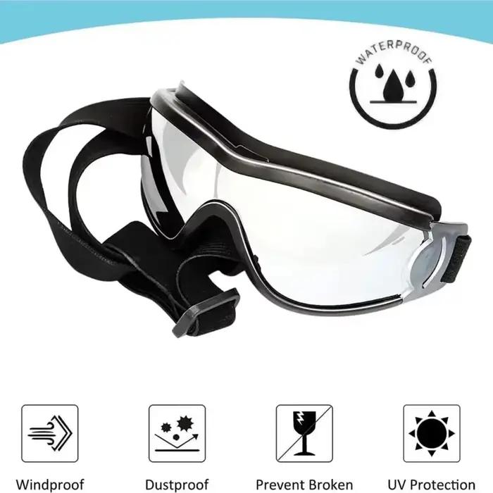Lunettes de soleil avec sangle réglable pour chiens moyens et grands, lunettes de voyage, lunettes d