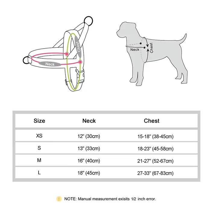 Harnais rembourré doux et chaud pour chien, gilet d'hiver sans traction, réfléchissant et réglable,