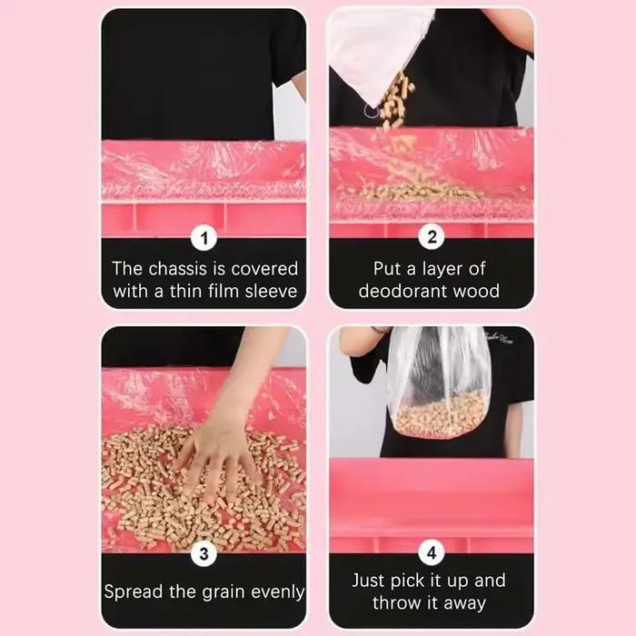 10 pièces/ensemble plateau pour animaux de compagnie jetable PE Films lapin litière tapis Cage plate