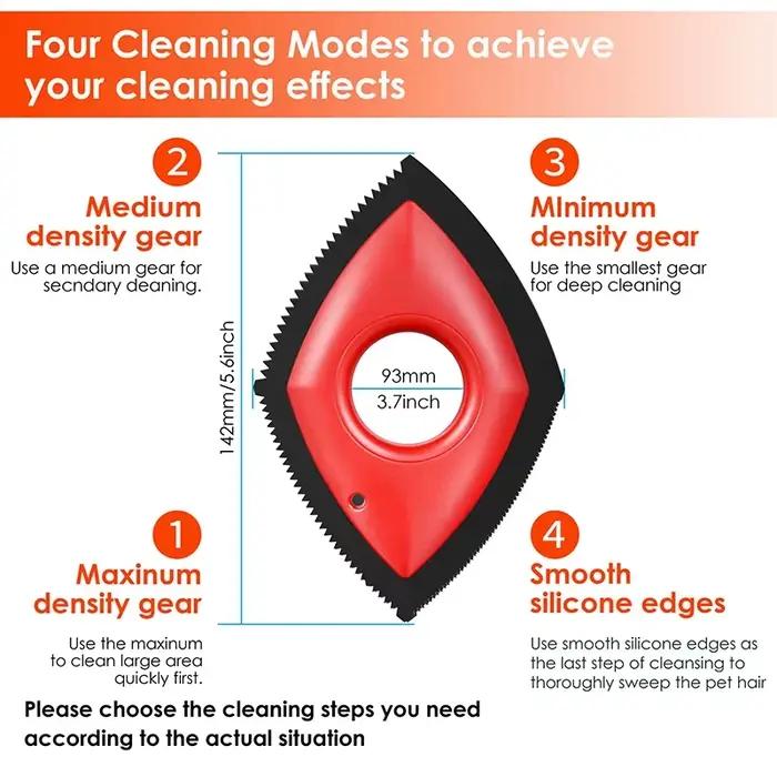 Peigne épilateur pour animaux de compagnie, 4 Modes, brosse pour chien et chat, outil de nettoyage,