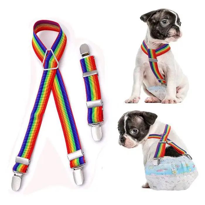 Bretelles pour couches pour chiens, harnais réglable, couches pour chiens, bandes de ventre féminine