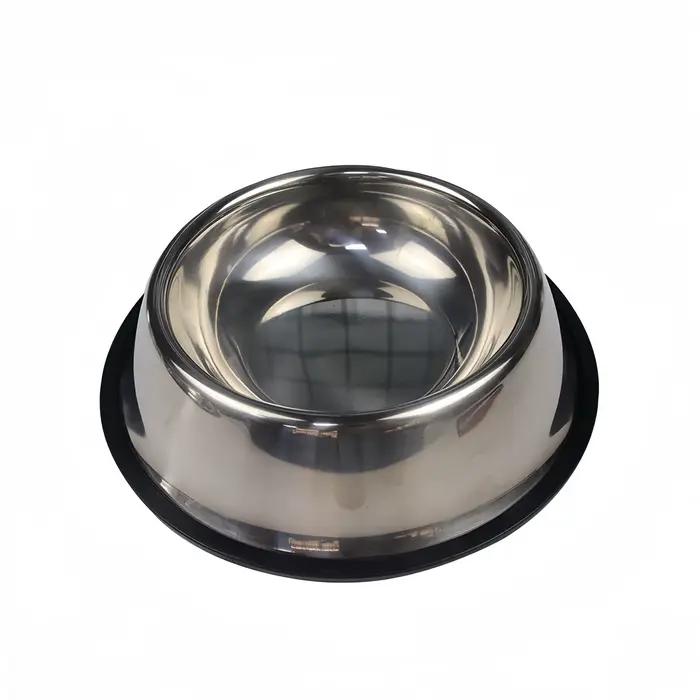 Bol pour animaux de compagnie en acier inoxydable, bol durable en métal pour chien et chat, bol pour