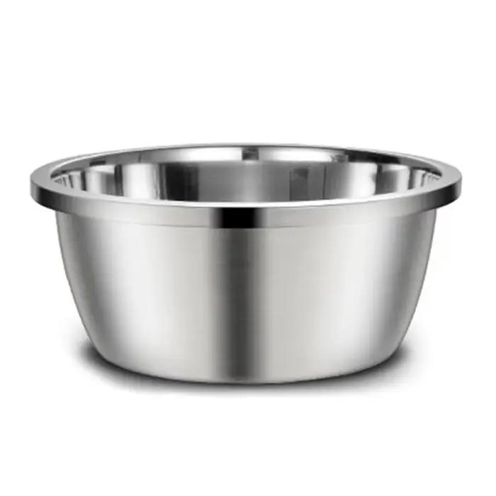Grand bol pour chien en acier inoxydable 448B, bols d'eau nourriture en métal stables capacité