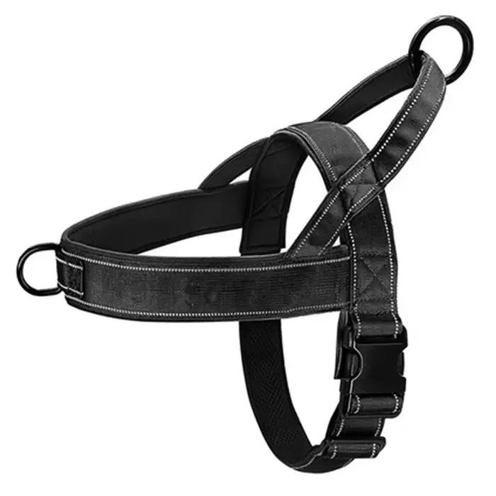 Harnais tactique anti-traction pour chien - Nylon 1000D réglable pour grands chiens, gilet d'entraîn