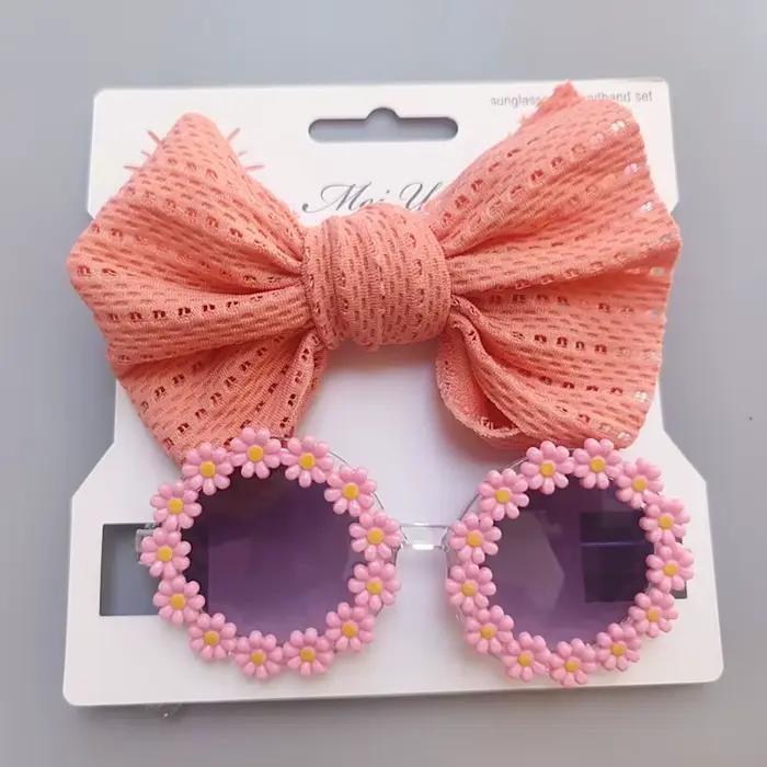 Lunettes de soleil pour chien, ensemble de lunettes pour animaux de compagnie, bandeau en Nylon élas