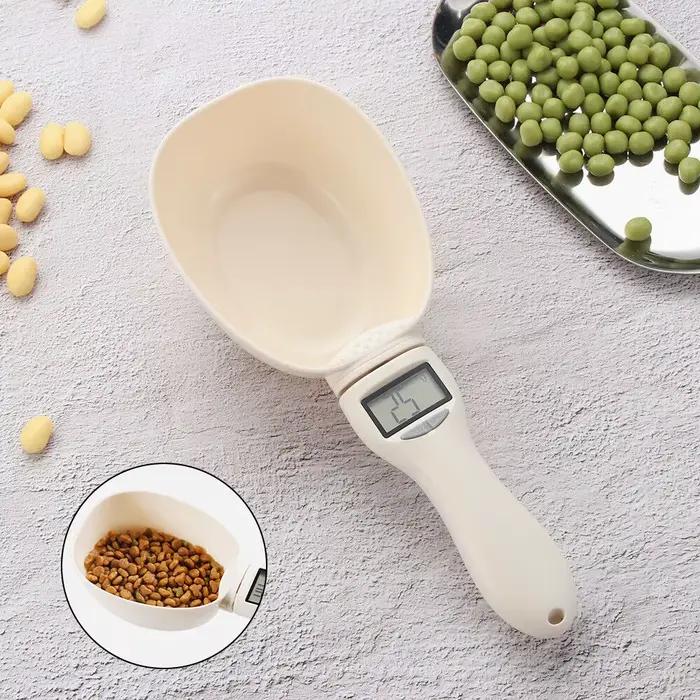 Cuillère à mesurer les aliments pour animaux de compagnie, tasse à mesurer électronique pour aliment