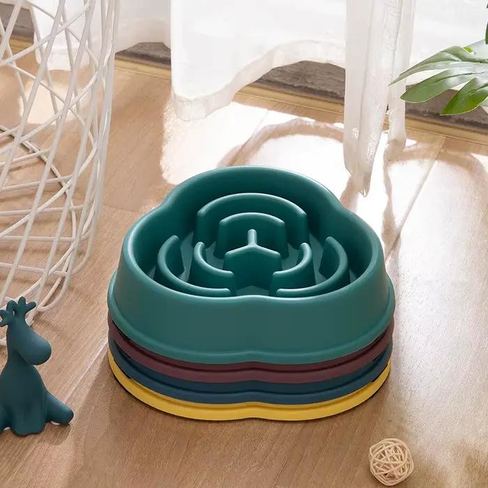 Bol de nourriture lente pour animaux de compagnie, 1 pièce, Anti-étouffement, bol pour chien, Anti-r