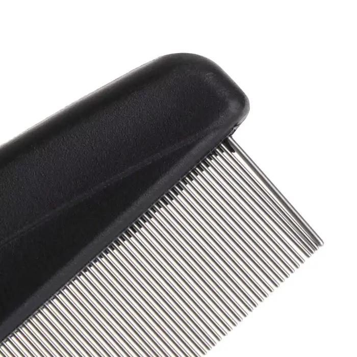 Brosse d'élimination des puces et des poux pour animaux de compagnie, peigne en acier inoxydable, ve