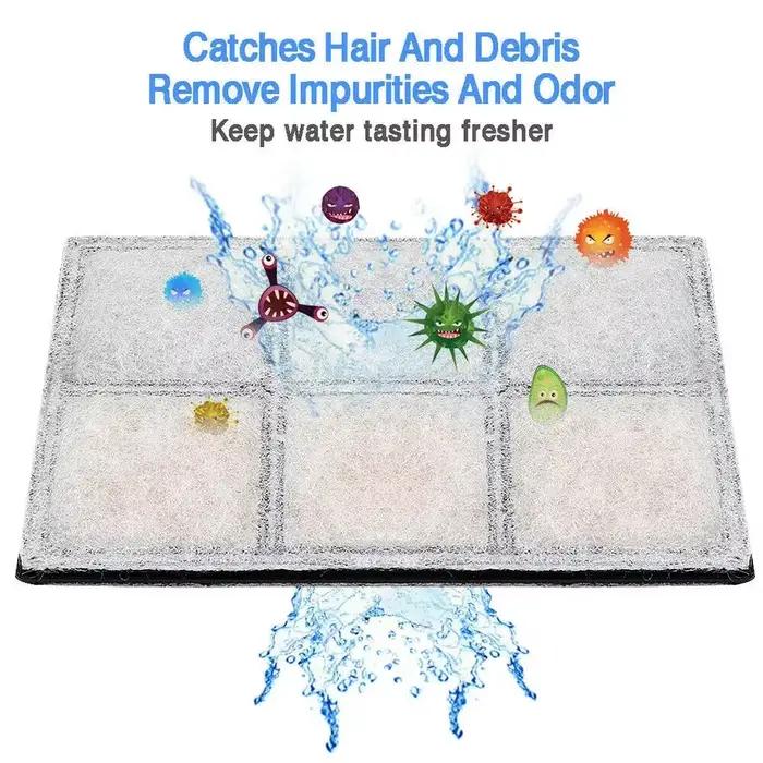 Filtre à charbon actif pour ELSPET/ISYOUNG LED automatique chien chat eau potable fontaine remplacem