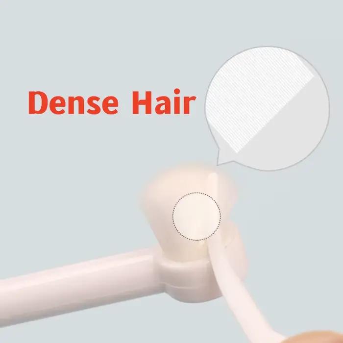 Brosse à dents pour animaux de compagnie, mini tête, livres de dents, poils confortables, soins bucc