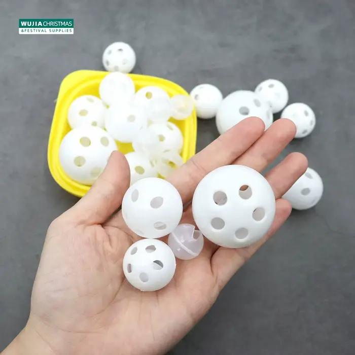 30/50/100 pièces hochet en plastique cloche balle couineur fabricant de bruit insérer chien jouet co