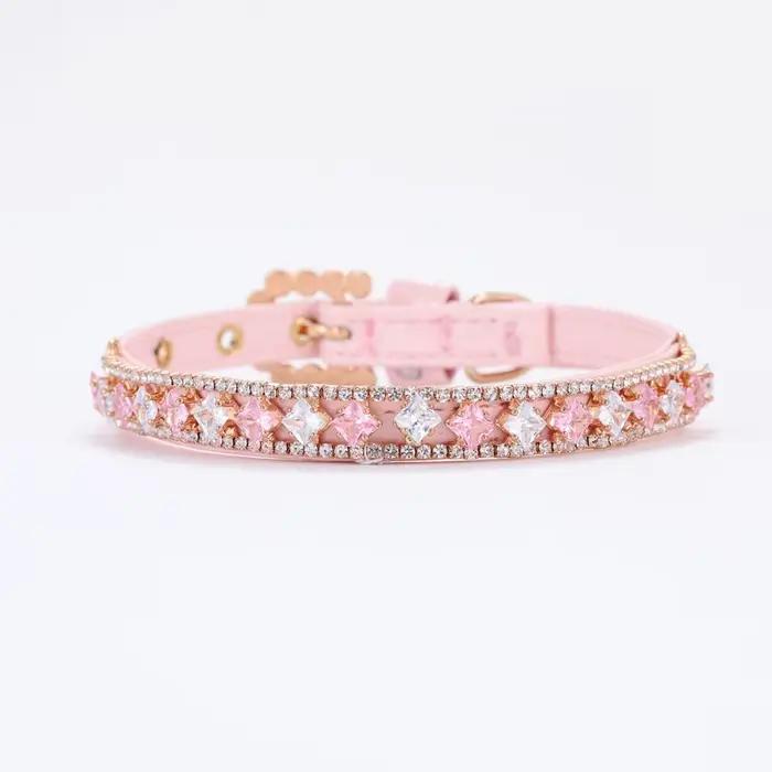 Collier de perles avec strass pour chat, accessoire ajustable pour animaux de compagnie, chiot, lapi