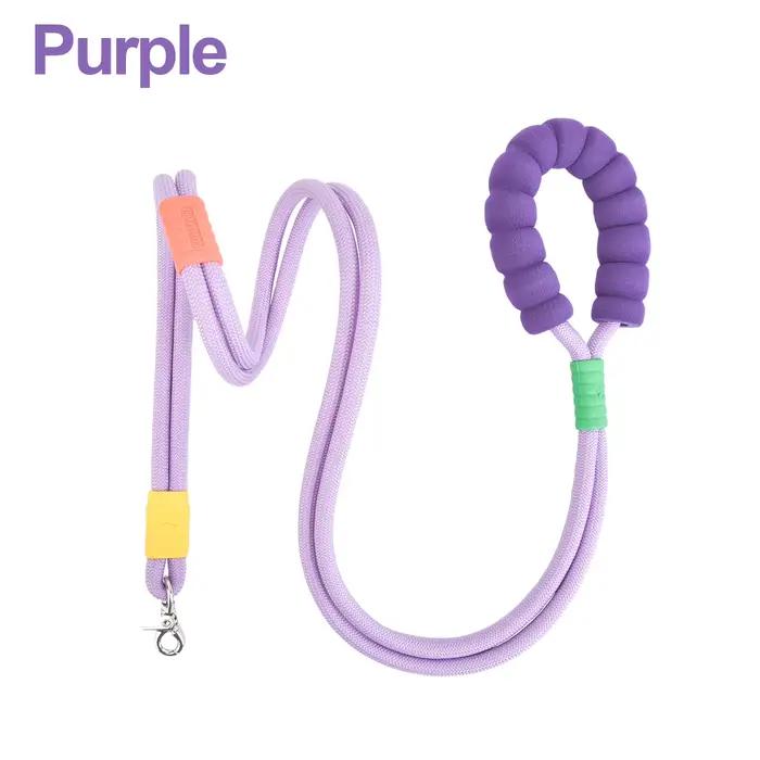 LL033 - Laisse bandoulière pour chien de 59 pouces, plusieurs façons de transporter, corde en nylon