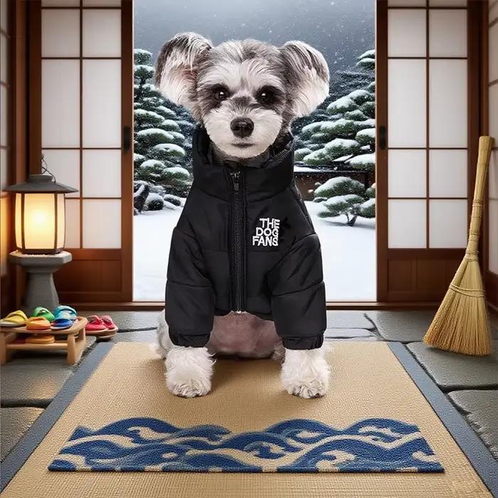 Manteau pour chien, veste chaude pour chien, gilet chaud réfléchissant imperméable et coupe-vent cou