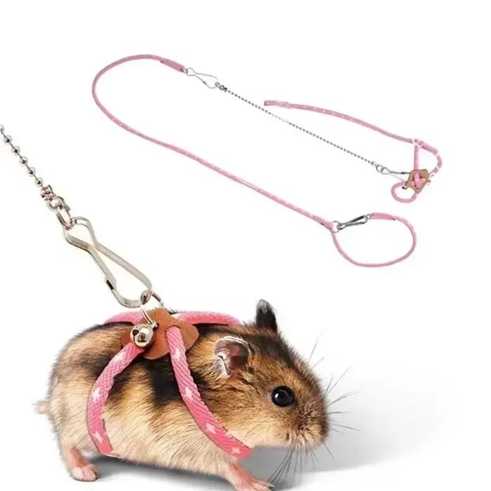 Laisse à sangle souple réglable pour petit animal de compagnie, oiseau, perroquet, souris, hamster,