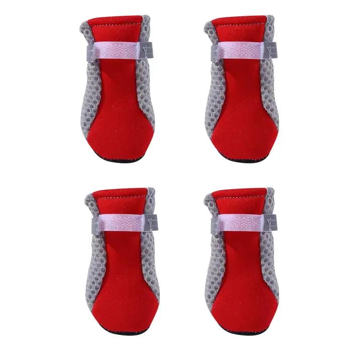 Chaussures respirantes coordonnantes pour animaux de compagnie, bottes imperméables pour chien, prot