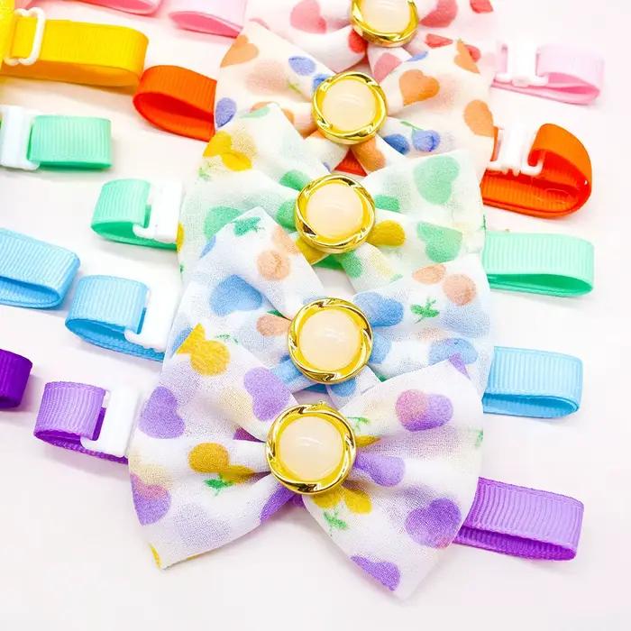 Noeud papillon pour animaux de compagnie, collier pour chien, accessoires de toilettage pour petits