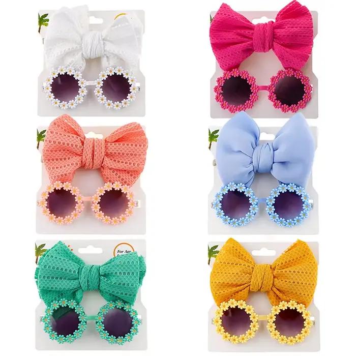 Lunettes de soleil pour chien, ensemble de lunettes pour animaux de compagnie, bandeau en Nylon élas