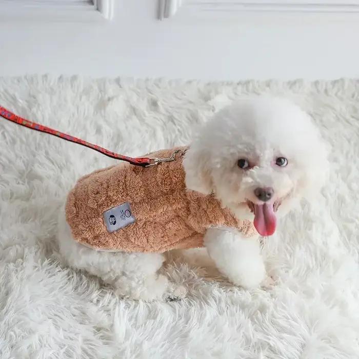 Hiver chaud chiot chaton pull doux polaire chien vêtements vêtements pour animaux de compagnie pour