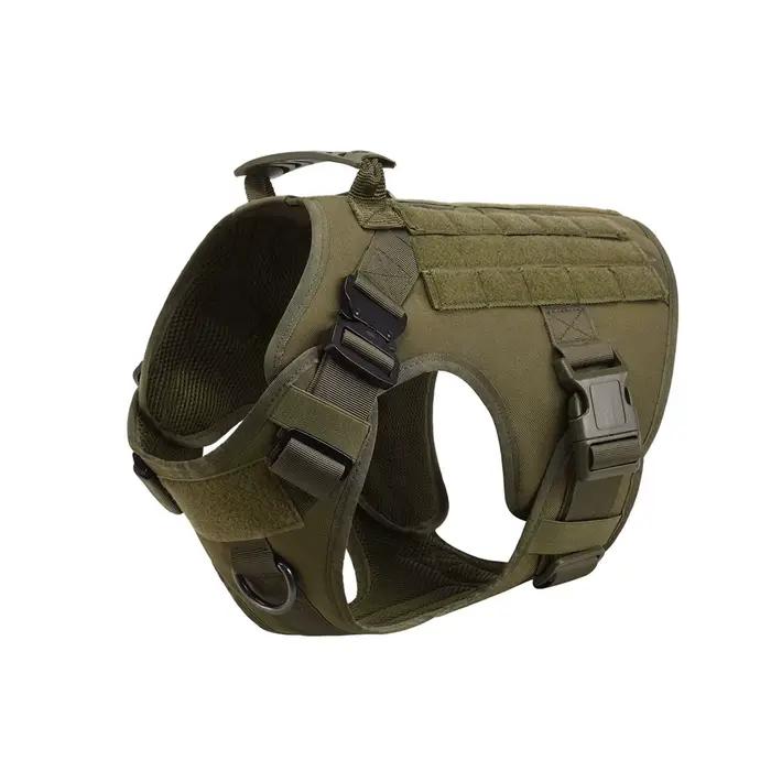Harnais pour chien de grande taille, gilet d'entraînement tactique militaire pour berger allemand, m