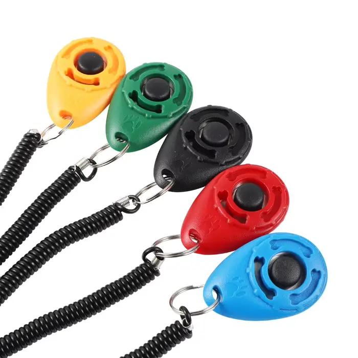 Clicker d'entraînement pour chiens et chats, en plastique, nouveaux chiens, outils d'aide à l'entraî