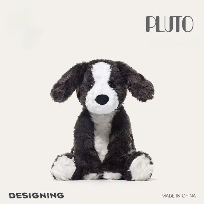 Peluche ultra douce et adorable : Border Collie assis, animal en peluche, compagnon câlin, cadeau d'
