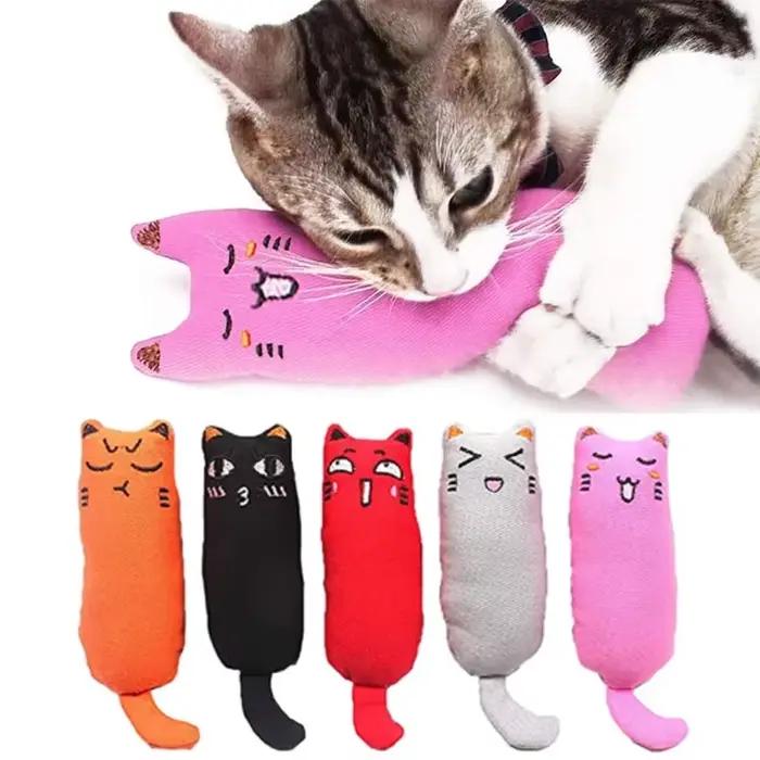 Jouet en forme d'herbe à chat sonore de bruissement, produits pour animaux de compagnie, jouets mign