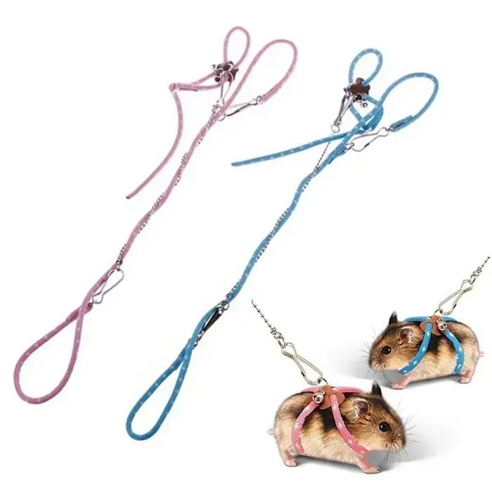 Laisse à sangle souple réglable pour petit animal de compagnie, oiseau, perroquet, souris, hamster,