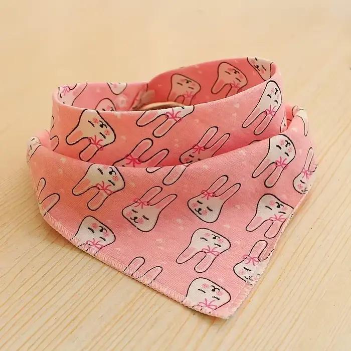 Bandana pour chien, 1 pièce, foulard imprimé doux et mignon, bavoirs en tissu Durable de qualité sup