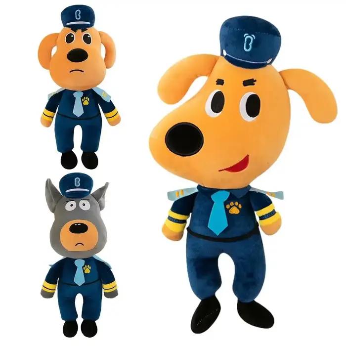 30 cm shérif Labrador chien en peluche poupée Anime sgent de sécurité Labrador loup chien en peluche