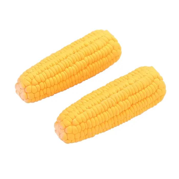Jouets pour animaux de compagnie, couineur en Latex en forme de maïs, fournitures pour chiots, forma