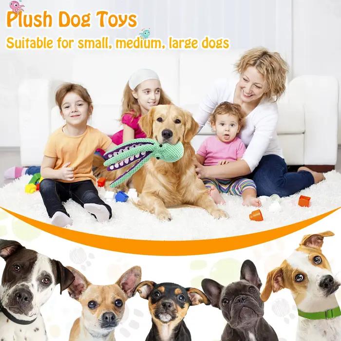 Jouet en peluche pour animaux de compagnie, chat, chien, voix, coquille de poulpe, Puzzle, résistant