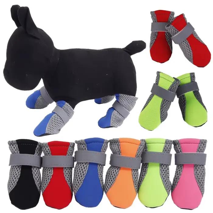 Chaussures respirantes coordonnantes pour animaux de compagnie, bottes imperméables pour chien, prot