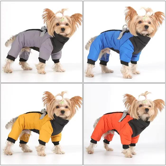 Combinaison imperméable pour chien, manteau d'hiver, vêtements chauds pour chiot, veste en coton pou