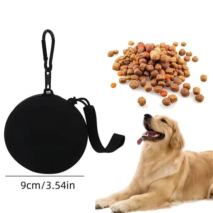 Pochette de friandises en Silicone pour animaux de compagnie, sac d'entraînement de voyage Portable,