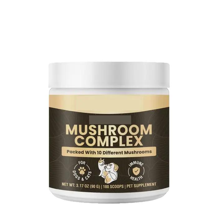 Poudre de champignons 90g pour chiens et chats, Complexe de champignons biologiques pour compléments