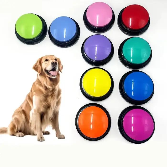 Jouets amusants pour animaux de compagnie enregistrables avec boutons parlants pour chiens, fournitu