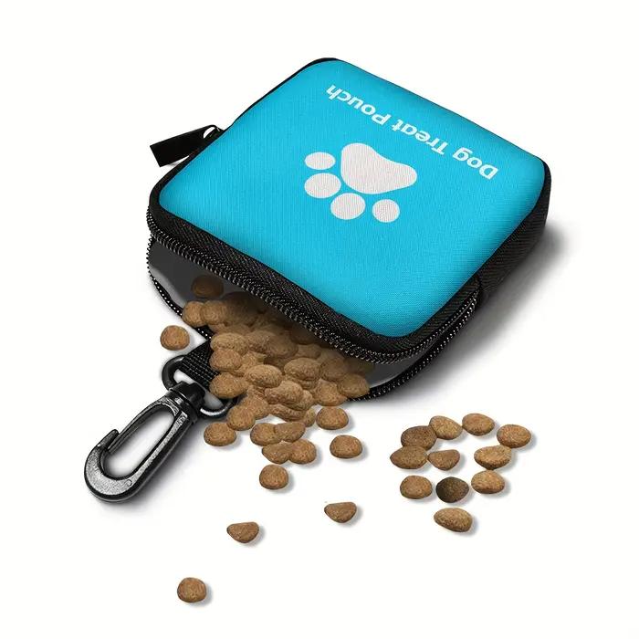 Sac de friandises d'entraînement pour chiens à fermeture éclair, pochette de collation Portable pour