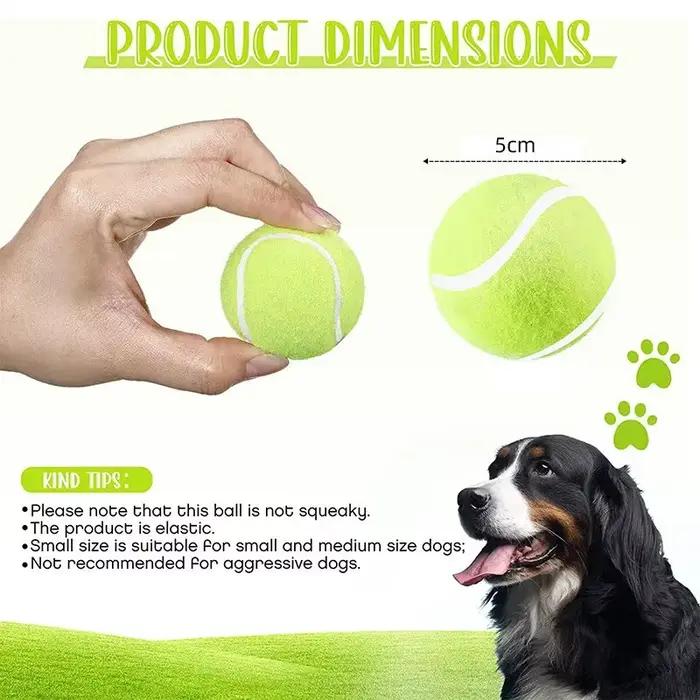 Balles de tennis pour chiens, taille 2 pouces, compatibles avec la plupart des lancementurs de balle