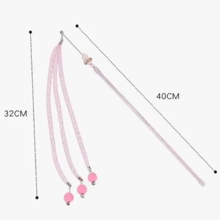 Jouet pour chat, boule de laine, jouets pour chats, bâton Teaser, fil d'acier, jouets interactifs ré