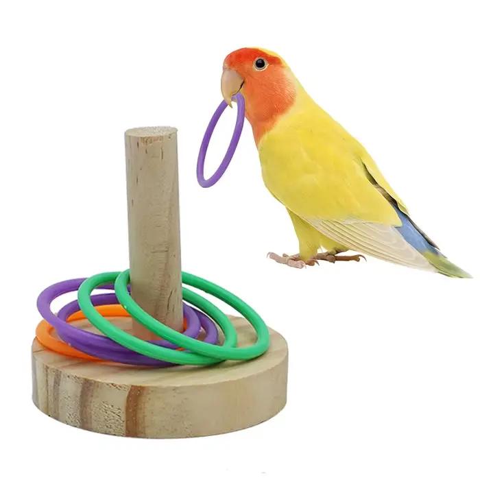Jouet à mâcher pour perroquet et oiseau, jouet à mâcher, boule pivotante pour animal de compagnie, a