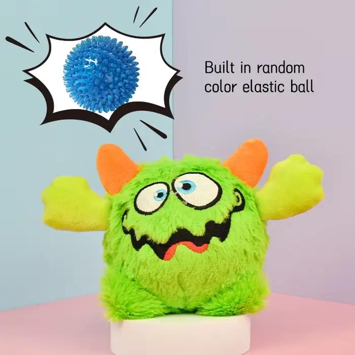 Animal en peluche mignon petit monstre avec une boule sonore pour les ventes directes d'usine de cad