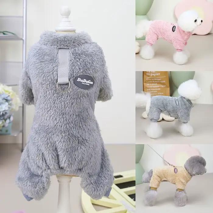 Vêtements chauds en molleton de corail doux pour animaux de compagnie, gilet pour chien, manteau, pu