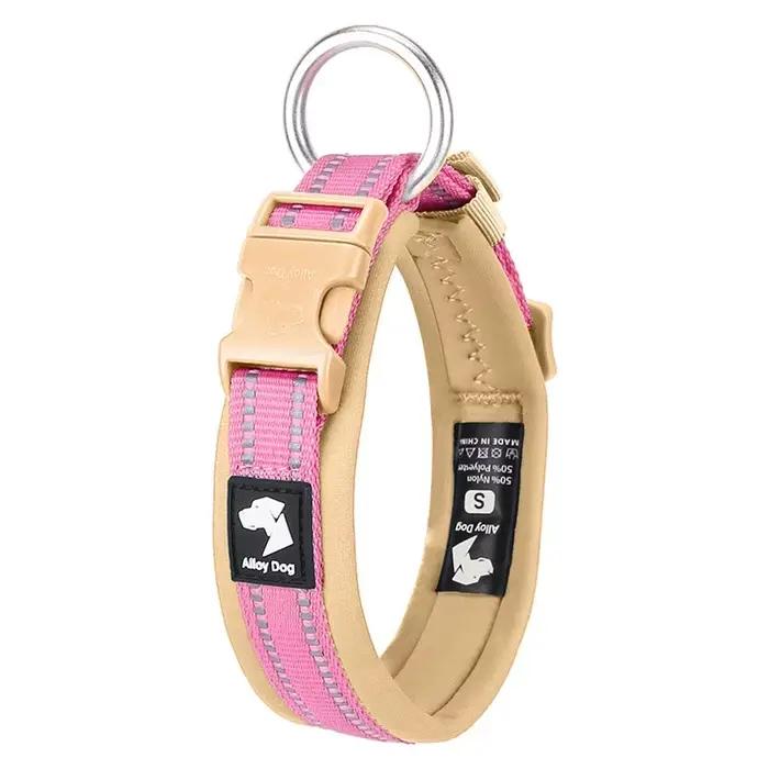 Collier pour chien respirant anti-étranglement, rembourré en néoprène doux, collier de sécurité pour