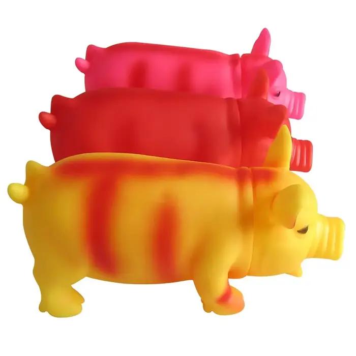 Jouet interactif pour chien cochon mignon pour la dentition des chiots, couleur aléatoire, jouet gri