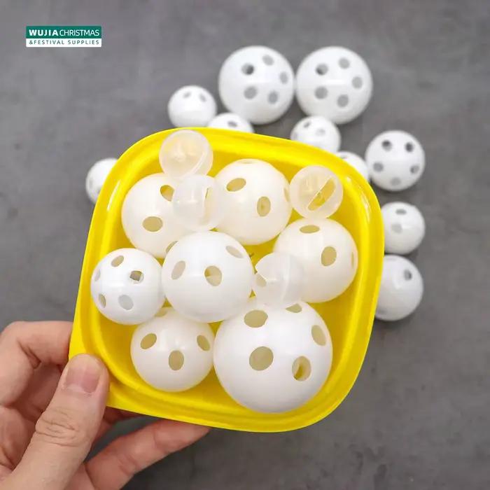 30/50/100 pièces hochet en plastique cloche balle couineur fabricant de bruit insérer chien jouet co