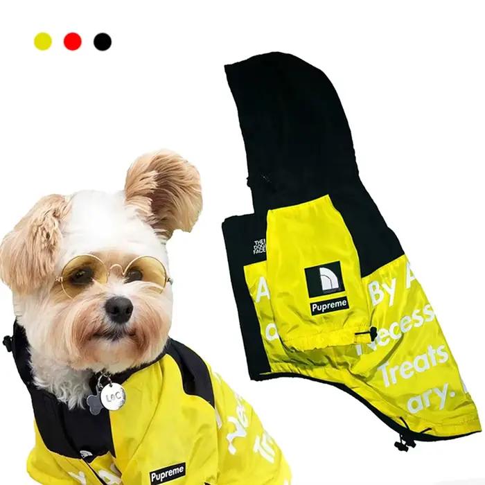 Manteau imperméable pour chien, veste réfléchissante à capuche pour chien, vêtements d'extérieur pou