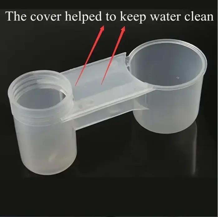 Abreuvoir en plastique pour animaux de compagnie, bouteille d'eau, tasse, chat, poulet, Pigeon, perr