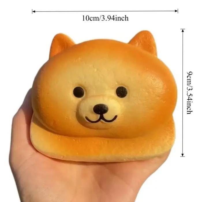 Jouets anti-stress en forme de pain Husky mignon et moelleux, jouet à presser pour soulager l'anxiét